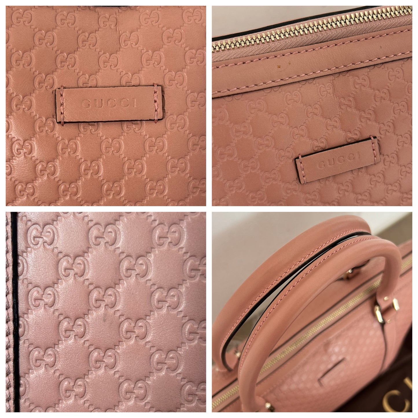 Gucci tote bag Guccissima rosa