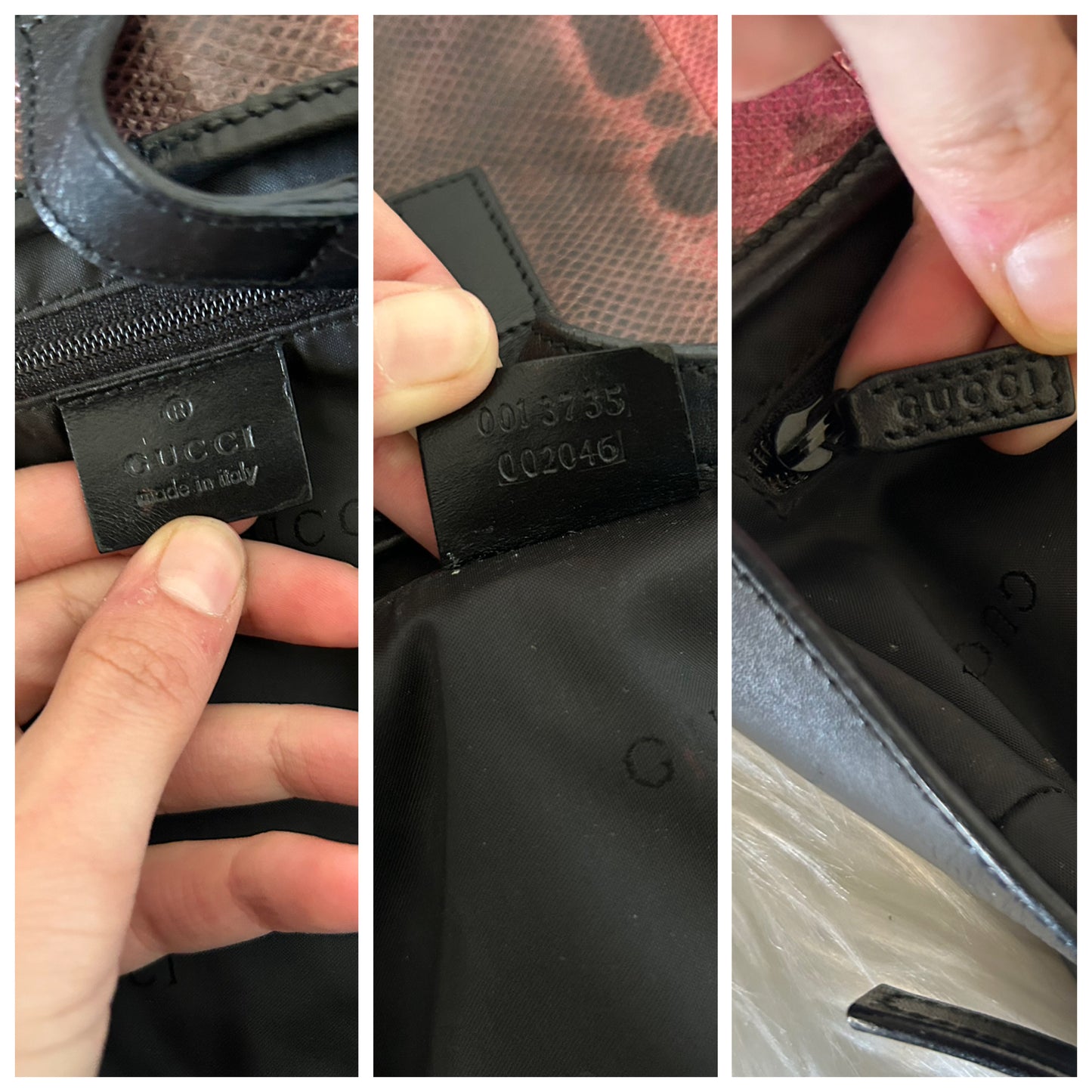 Gucci Jackie mini in pelle di pitone