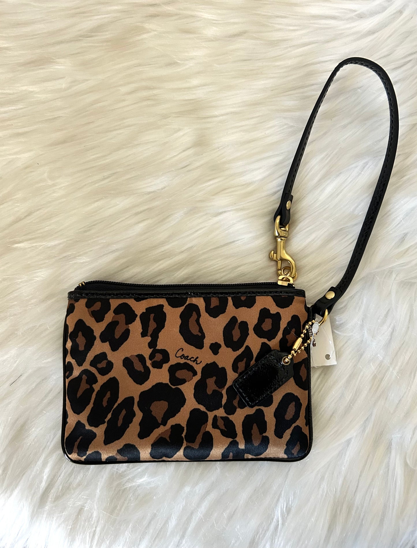 Coach pochette leopardata full set