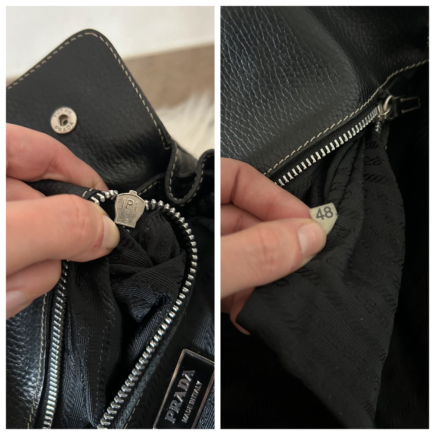 Prada tote in pelle nera