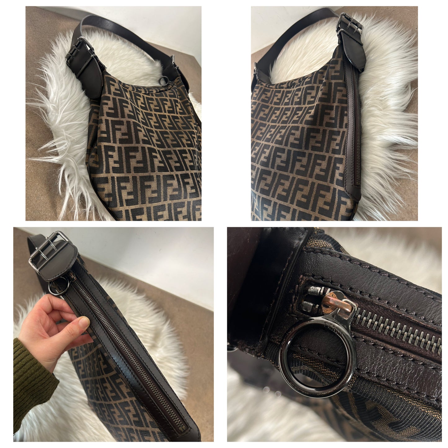 Fendi Oyster in monogram zucca vintage