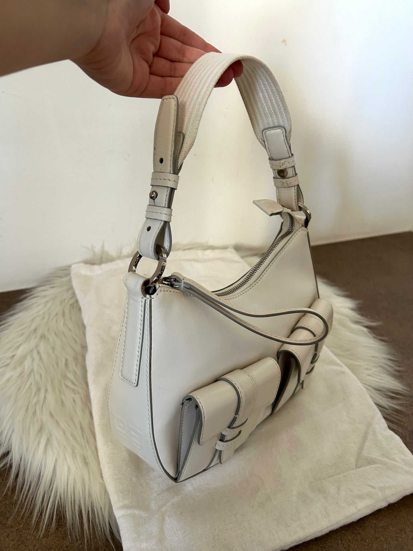 Givenchy borsetta in similpelle bianca