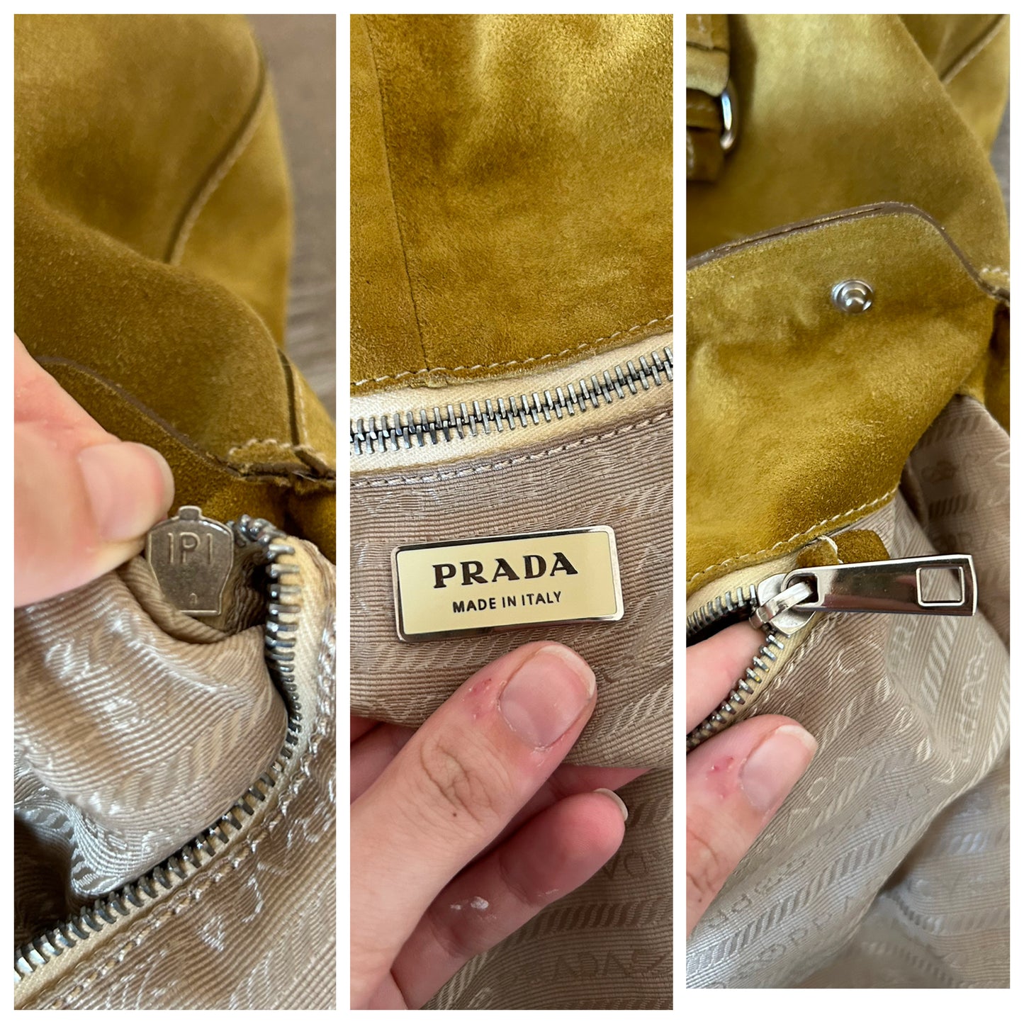 Prada tote in suede