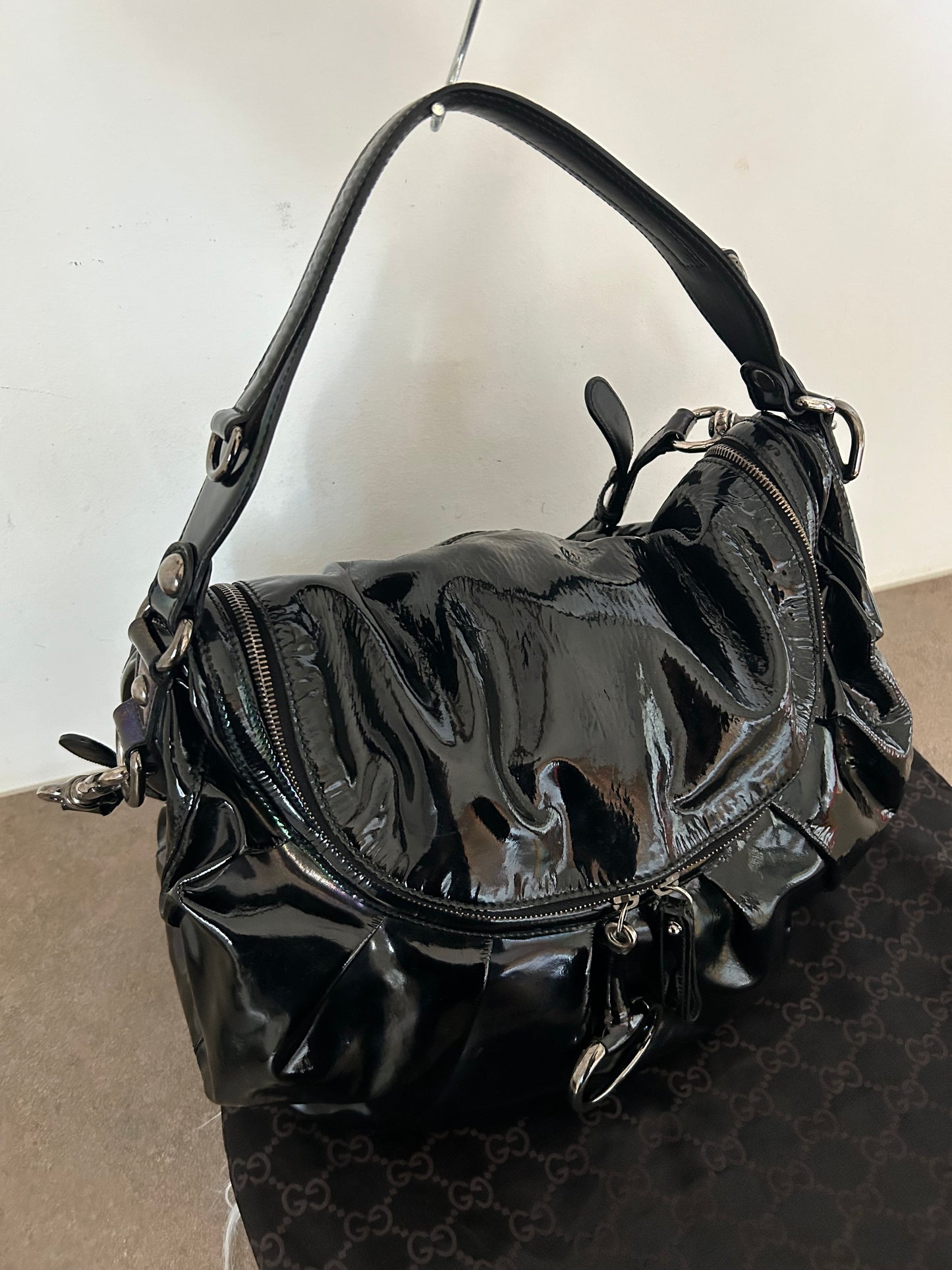 Gucci Icon Bit in vernice nera