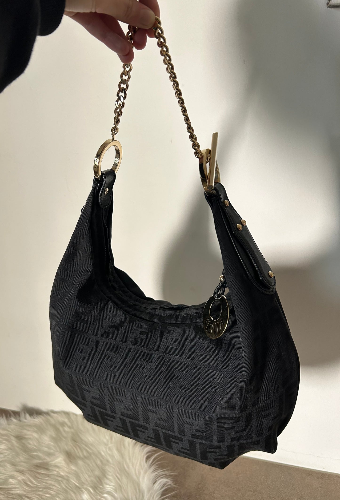 Fendi Croissant zucca nera