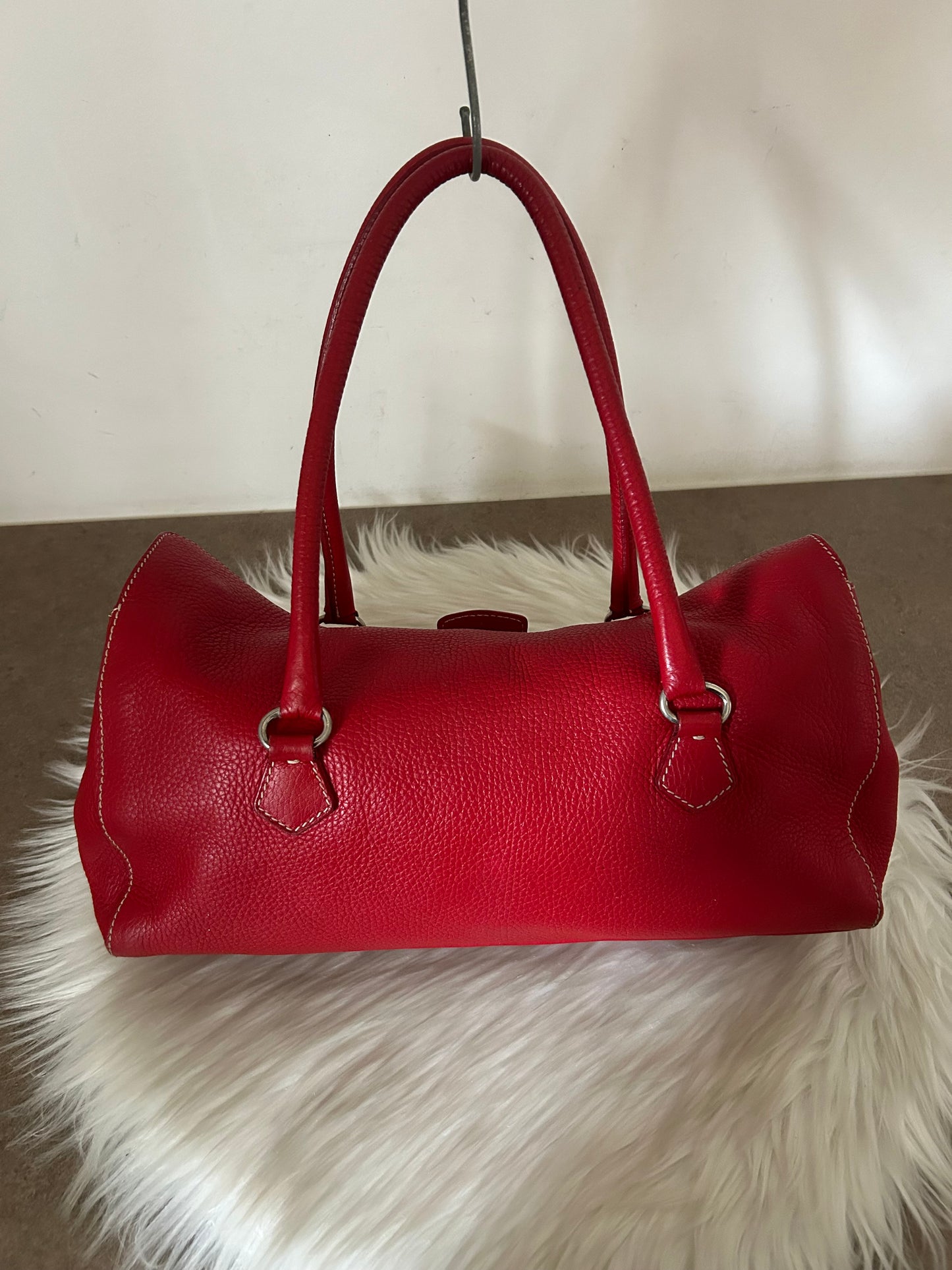 Prada tote in pelle rossa rarissima