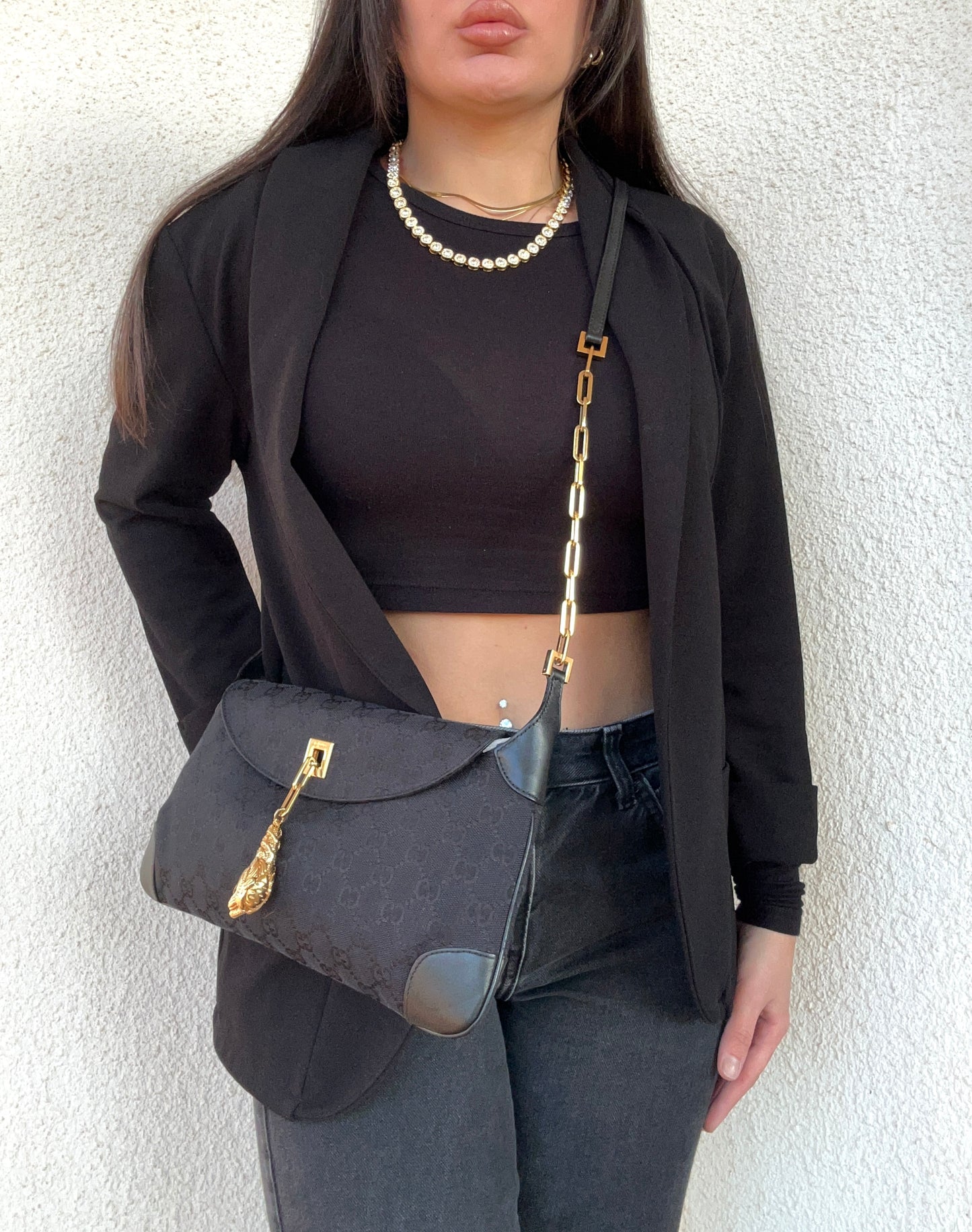 Gucci Jackie vintage con ciondolo tigre