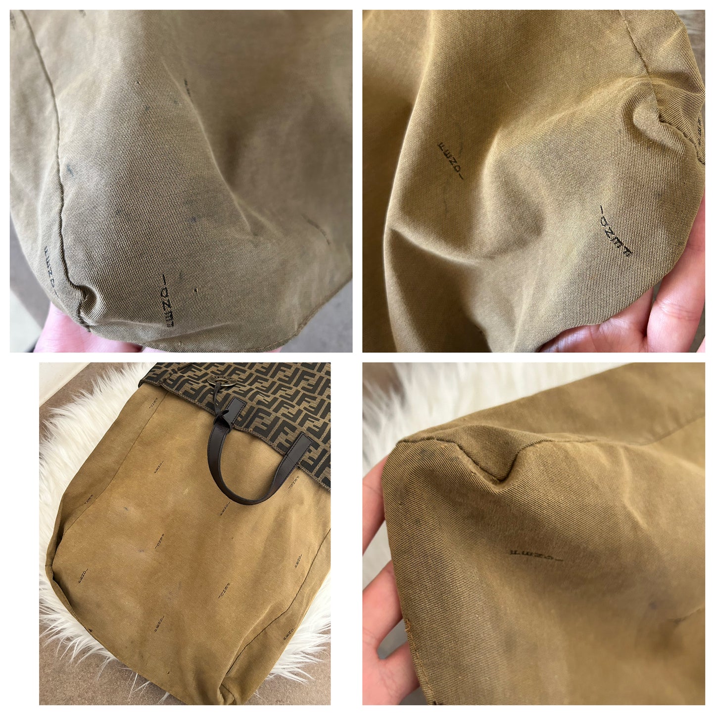 Fendi tote bag in monogram zucca