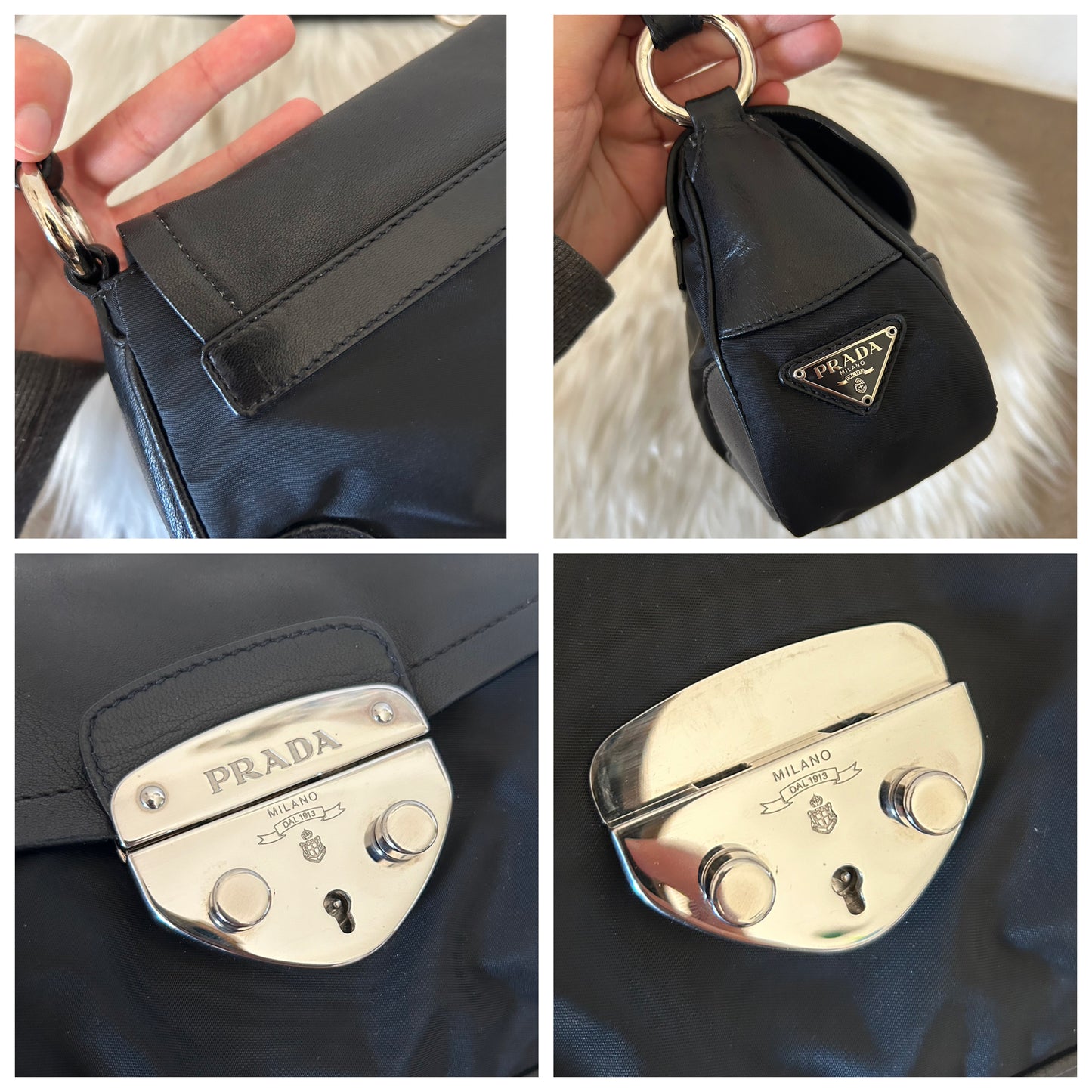 Prada baguette nera