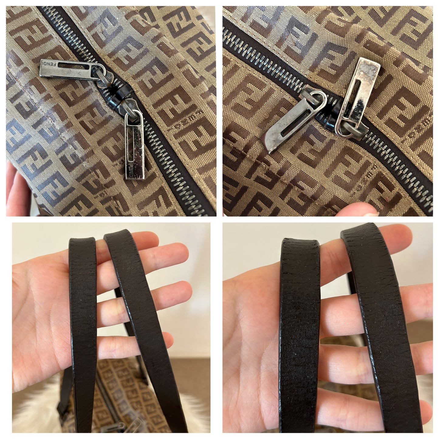 Fendi tote monogram zucchino