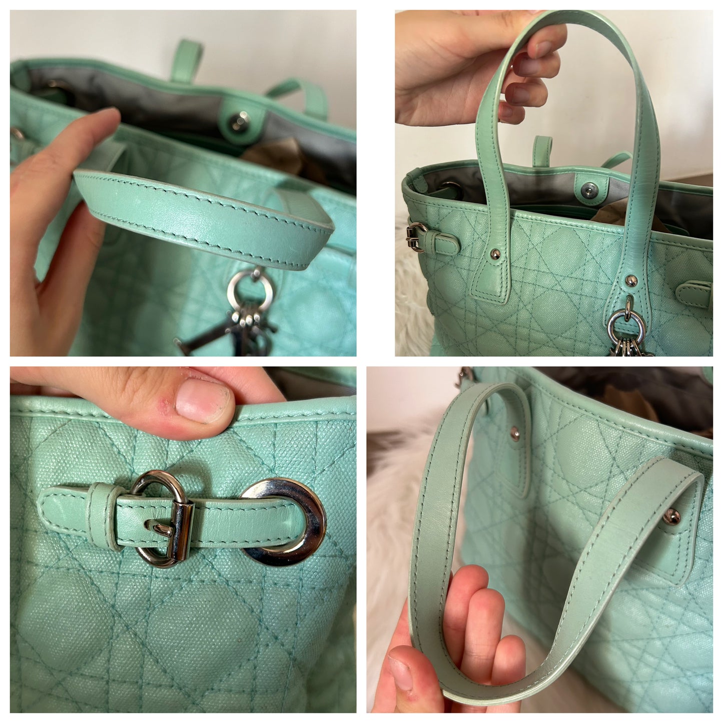 Dior Panorama verde acqua in pelle