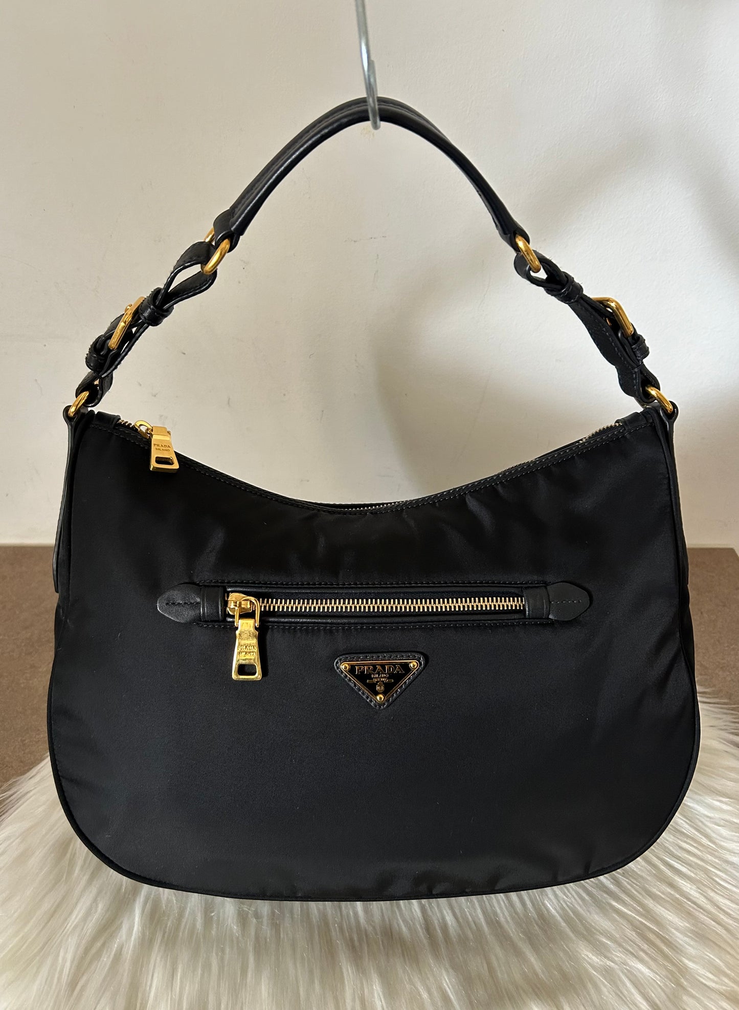 Prada Hobo baguette nera
