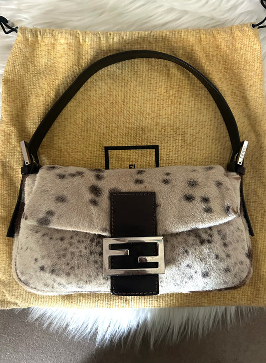 Fendi baguette in cavallino maculata vintage