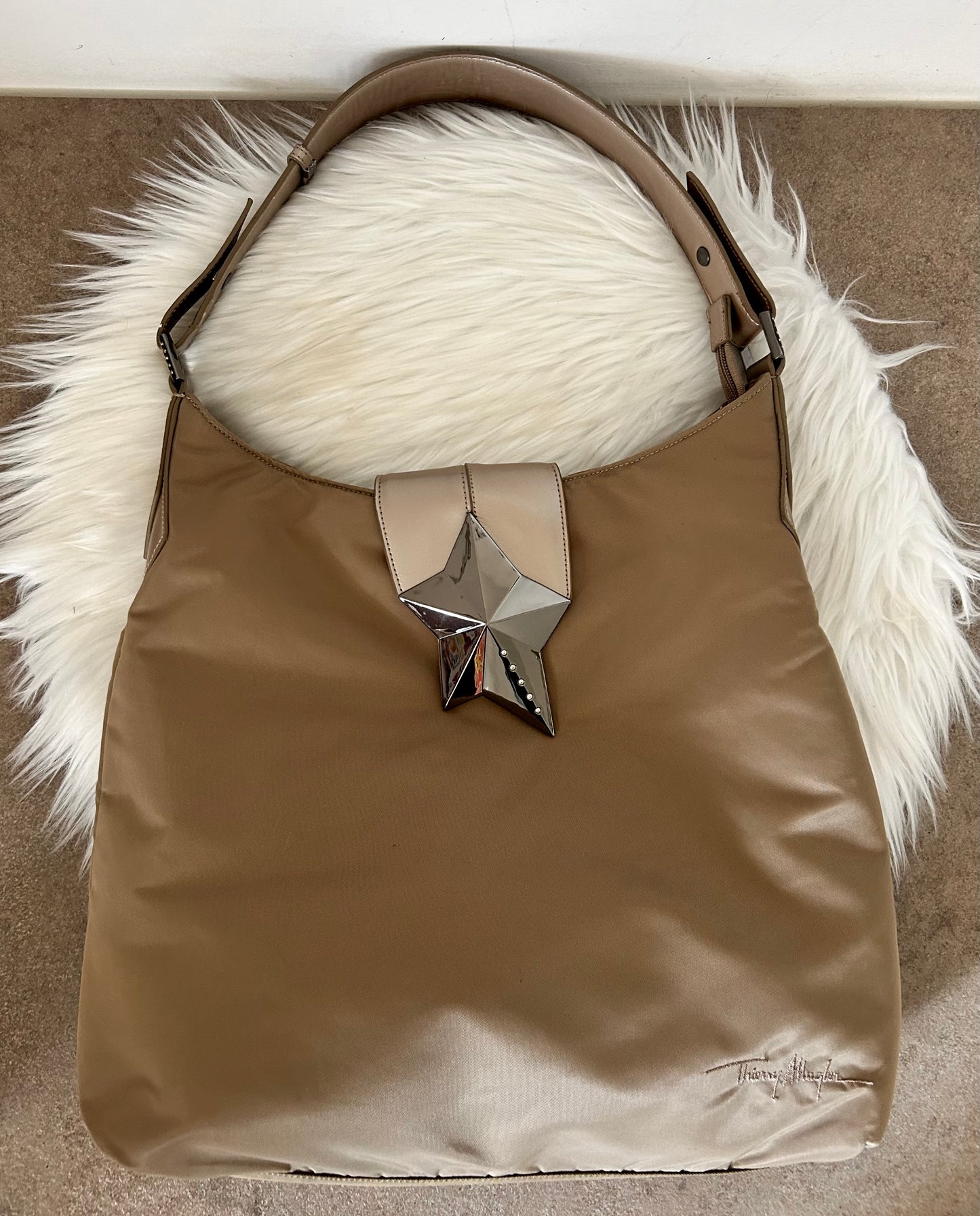 Tote bag Thierry Mugler beige