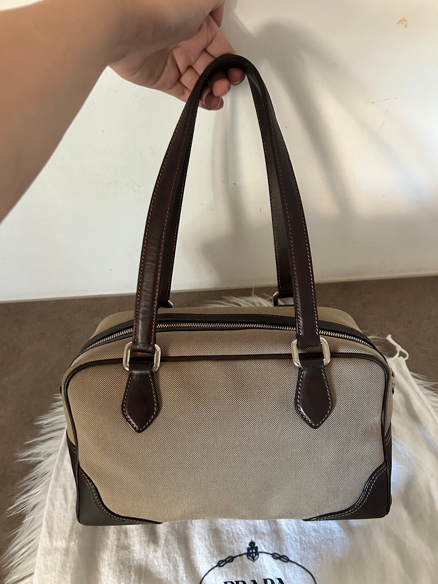 Prada bauletto con dust bag e cartellini