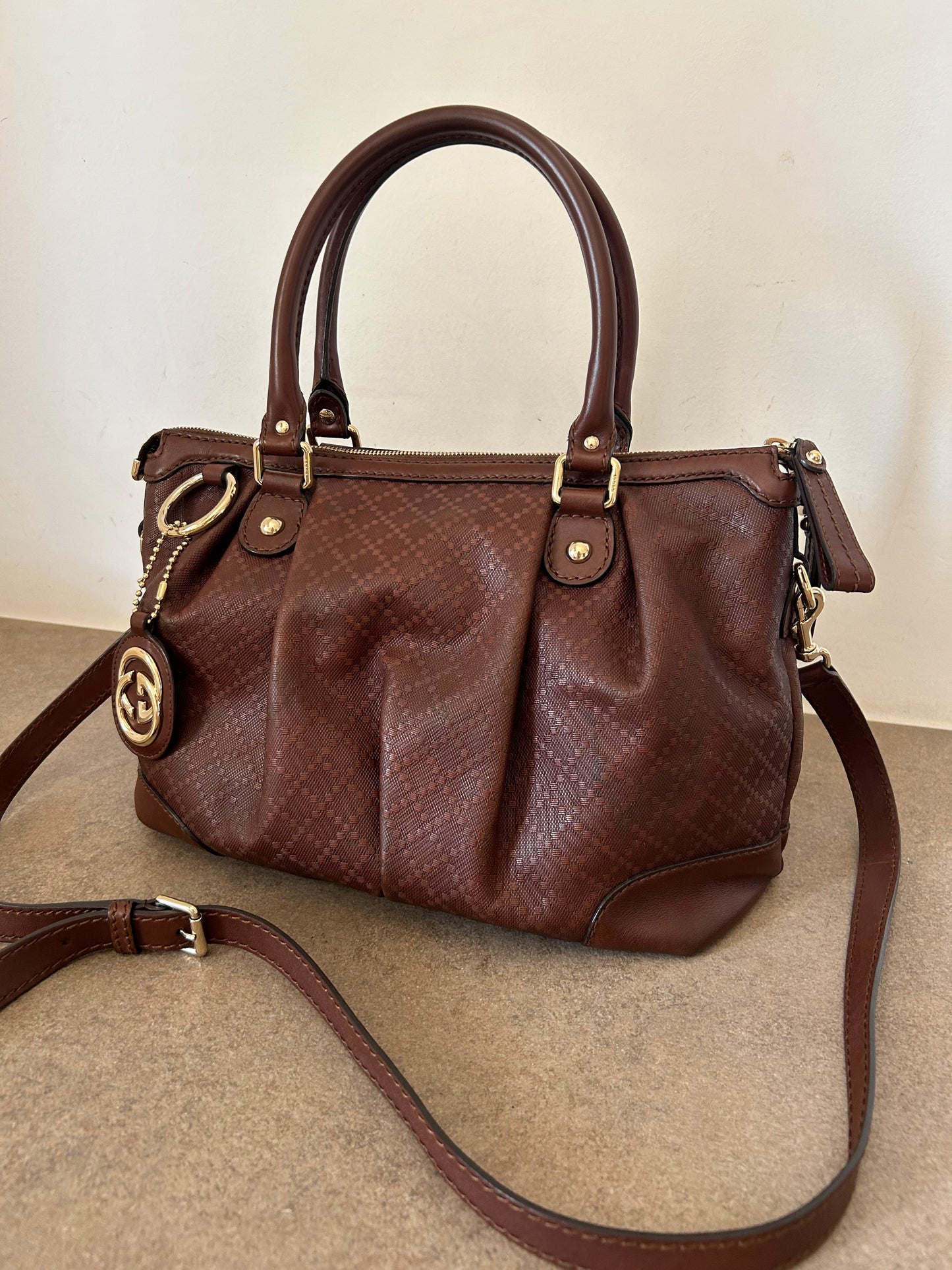 Gucci tote Diamond con tracolla