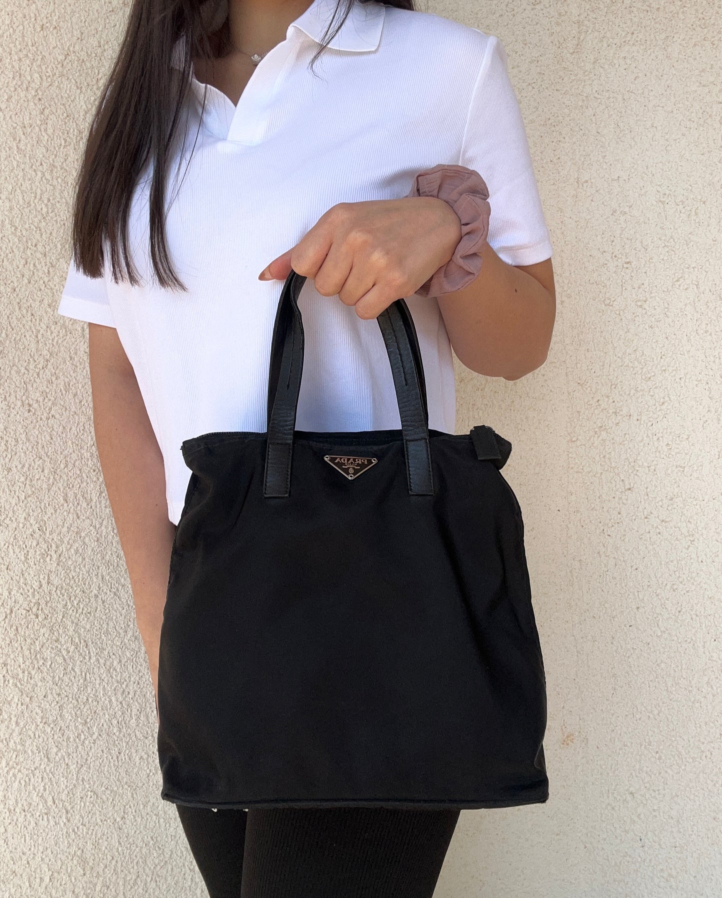 Prada mini tote in nylon