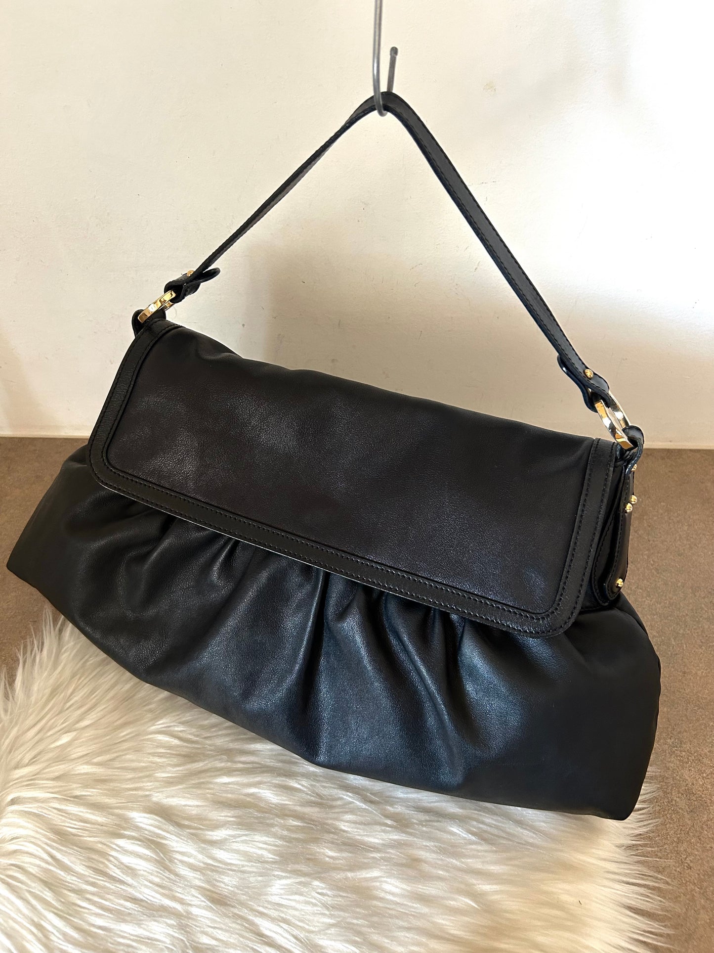 Fendi Chef tote in pelle nera