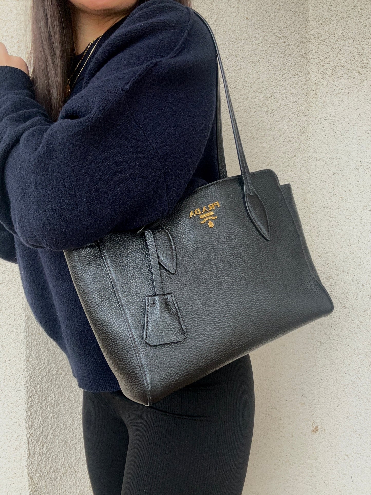 Prada tote in pelle nera