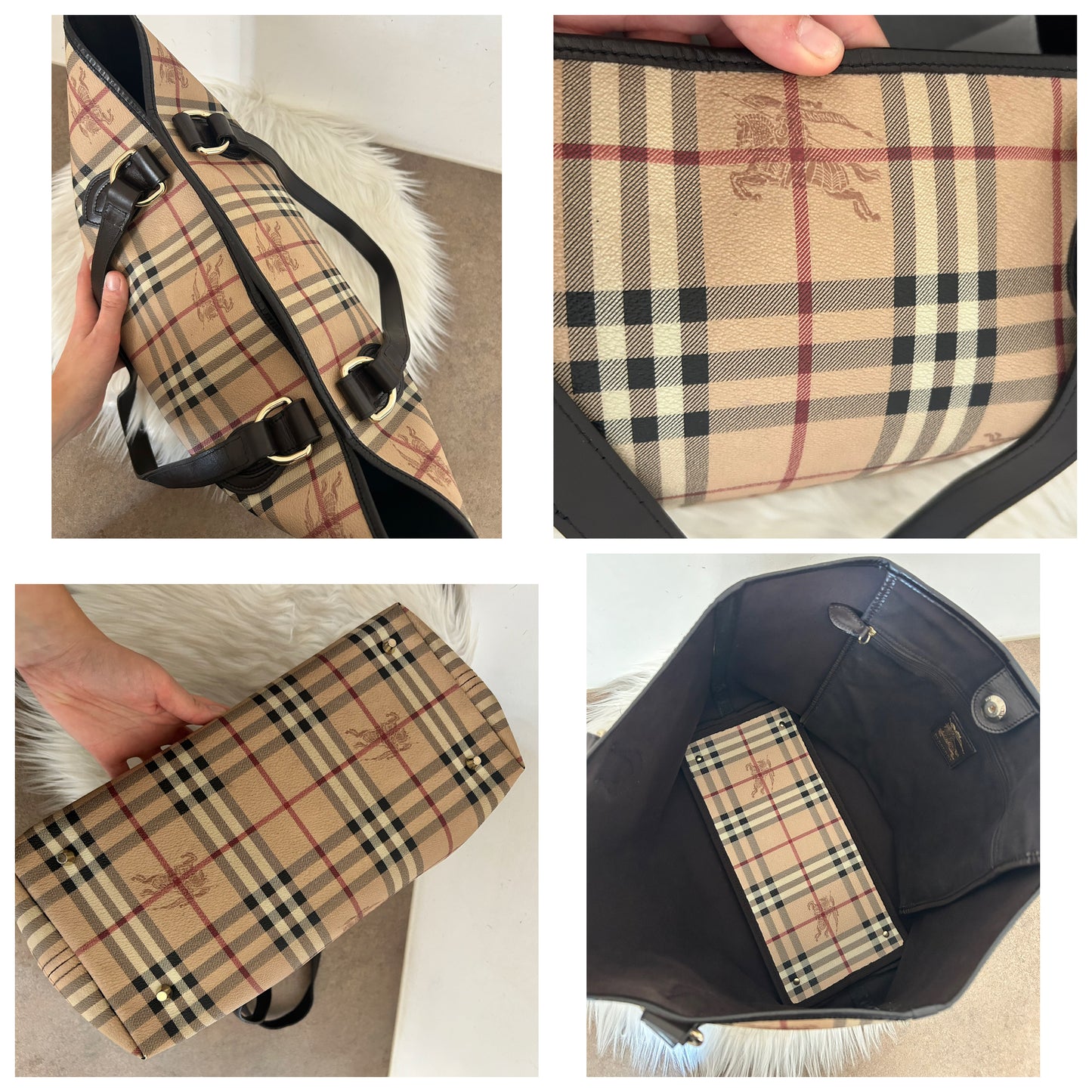 Burberry Check tote bag