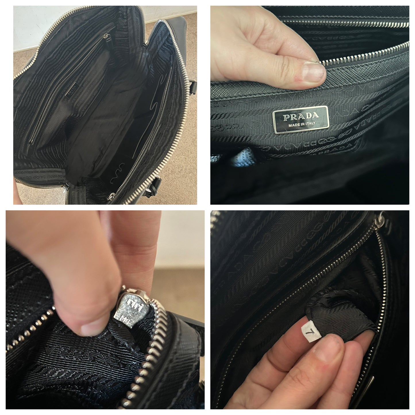 Prada modello Work in pelle nera