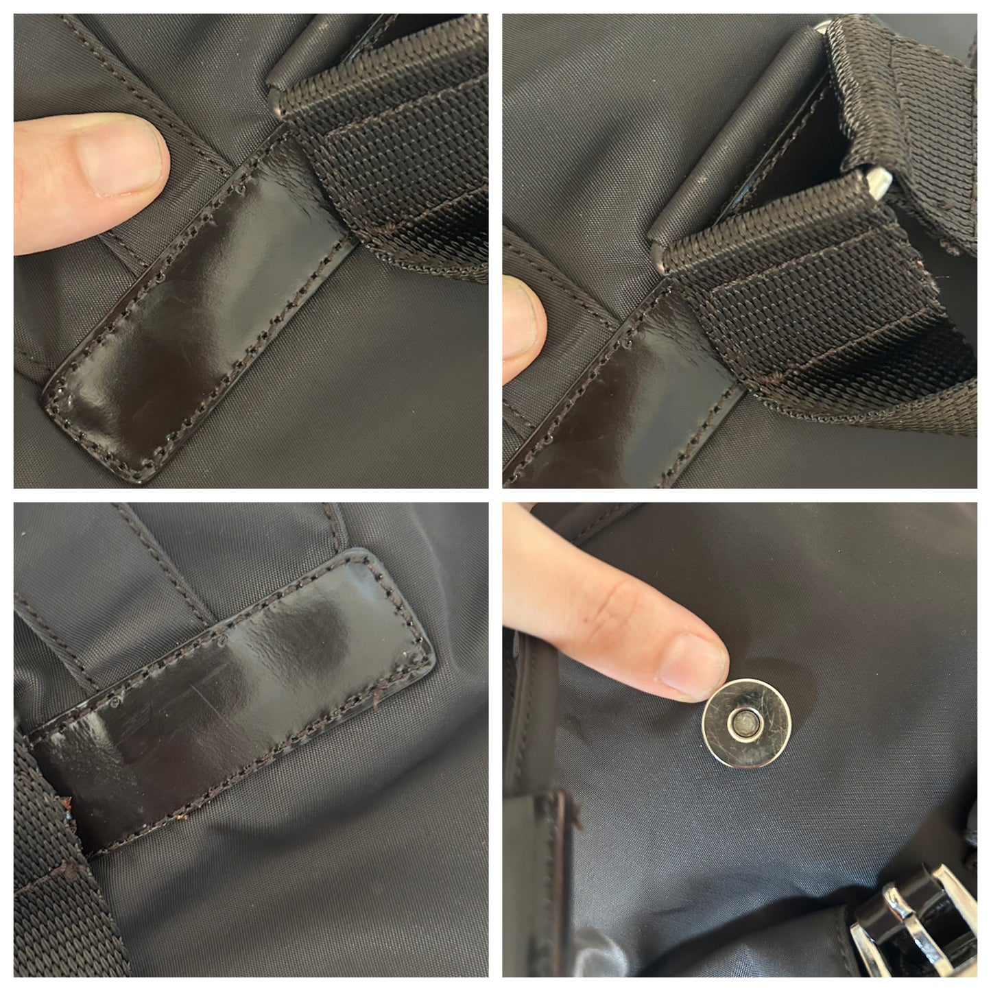 Zaino Prada in nylon testa di moro