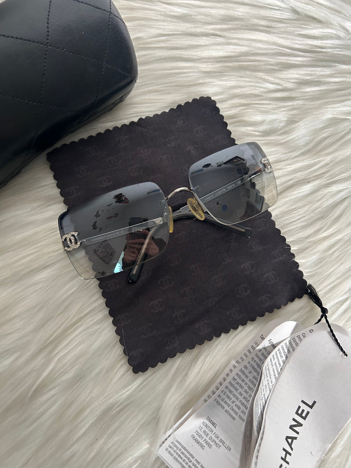 Chanel occhiali da sole con Swarovski vintage full set