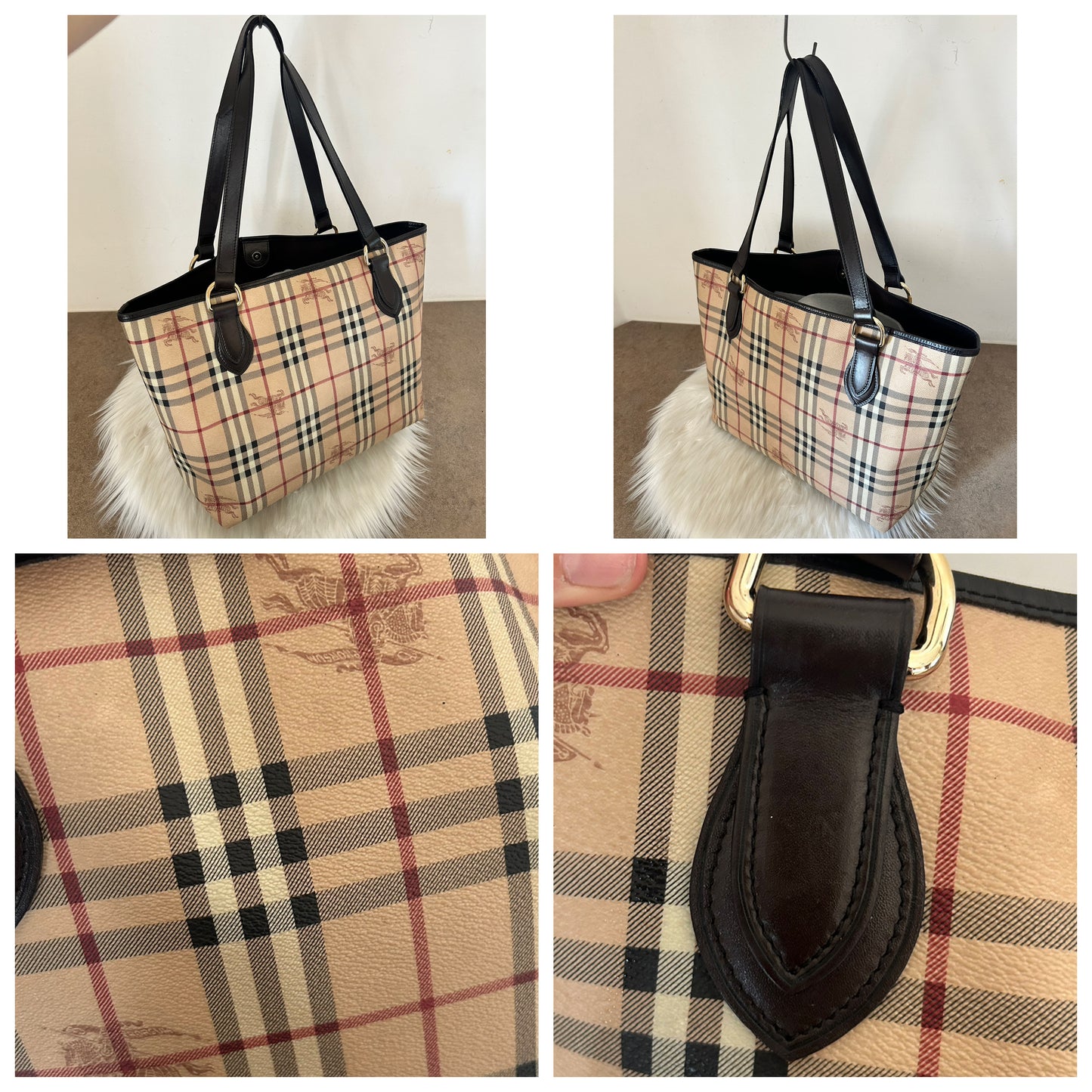 Burberry Check tote bag