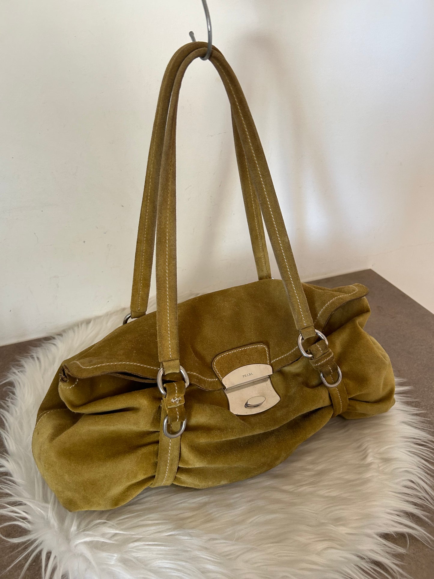 Prada tote in suede