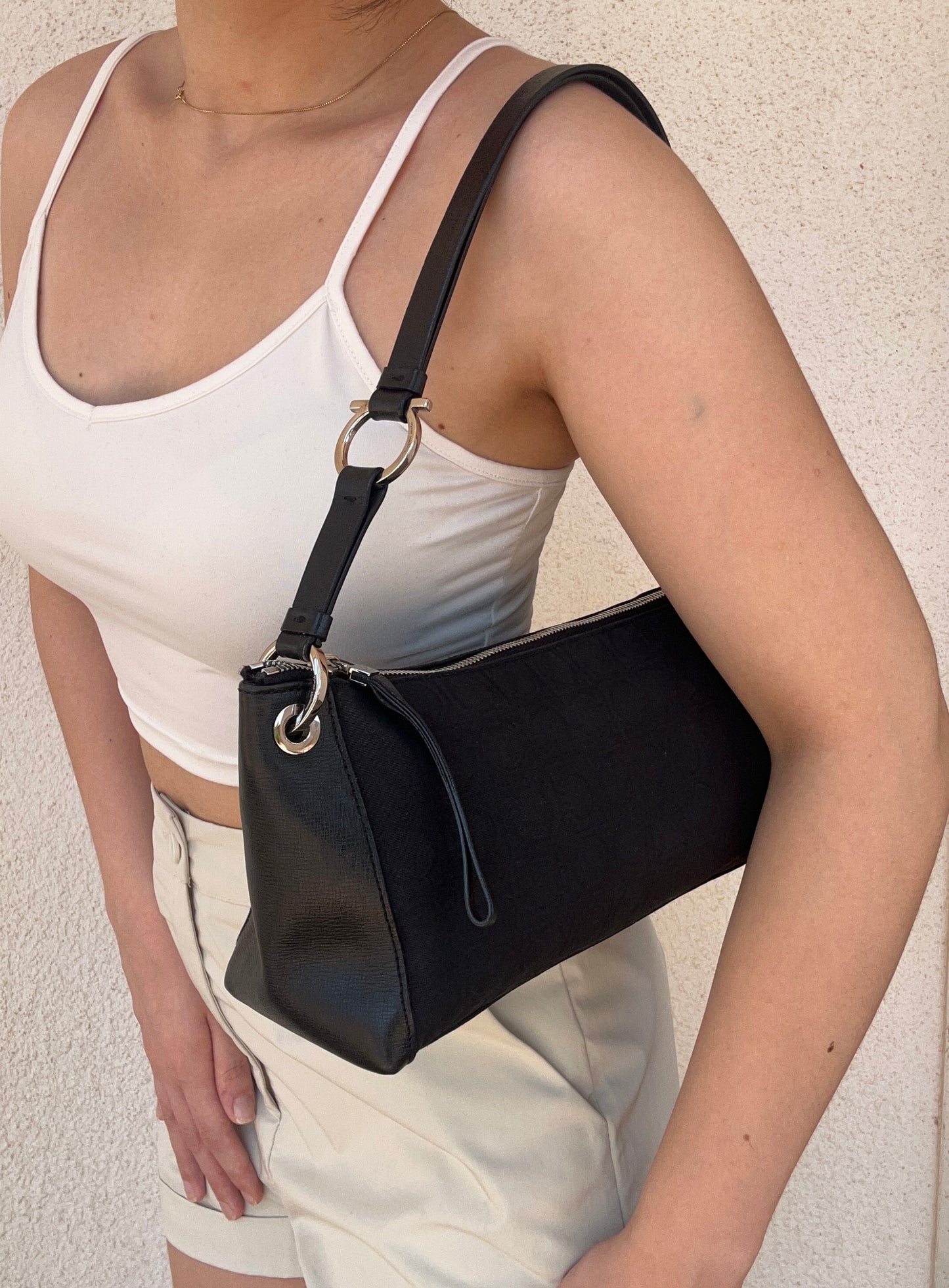 Baguette Salvatore Ferragamo in monogram