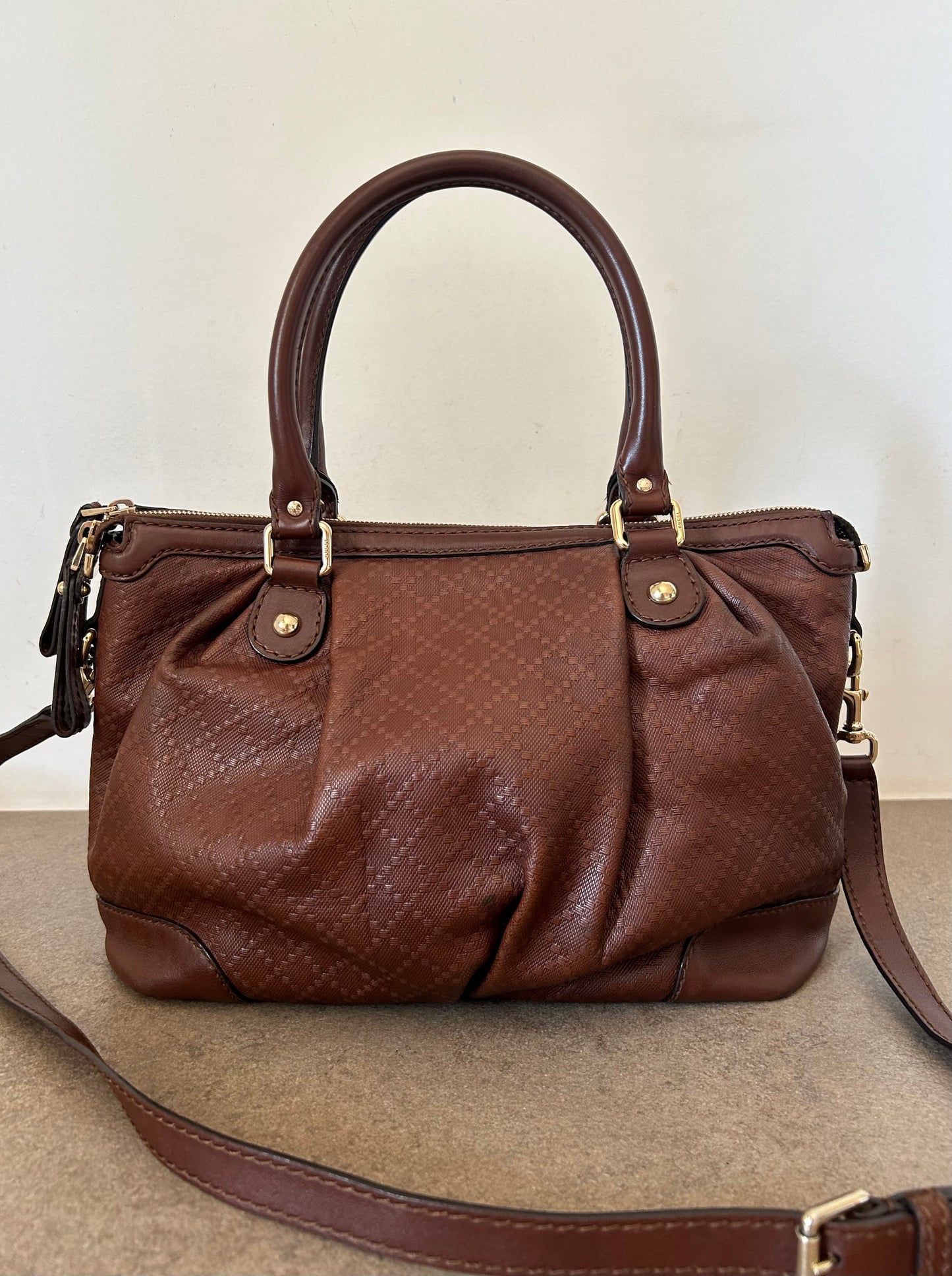Gucci tote Diamond con tracolla