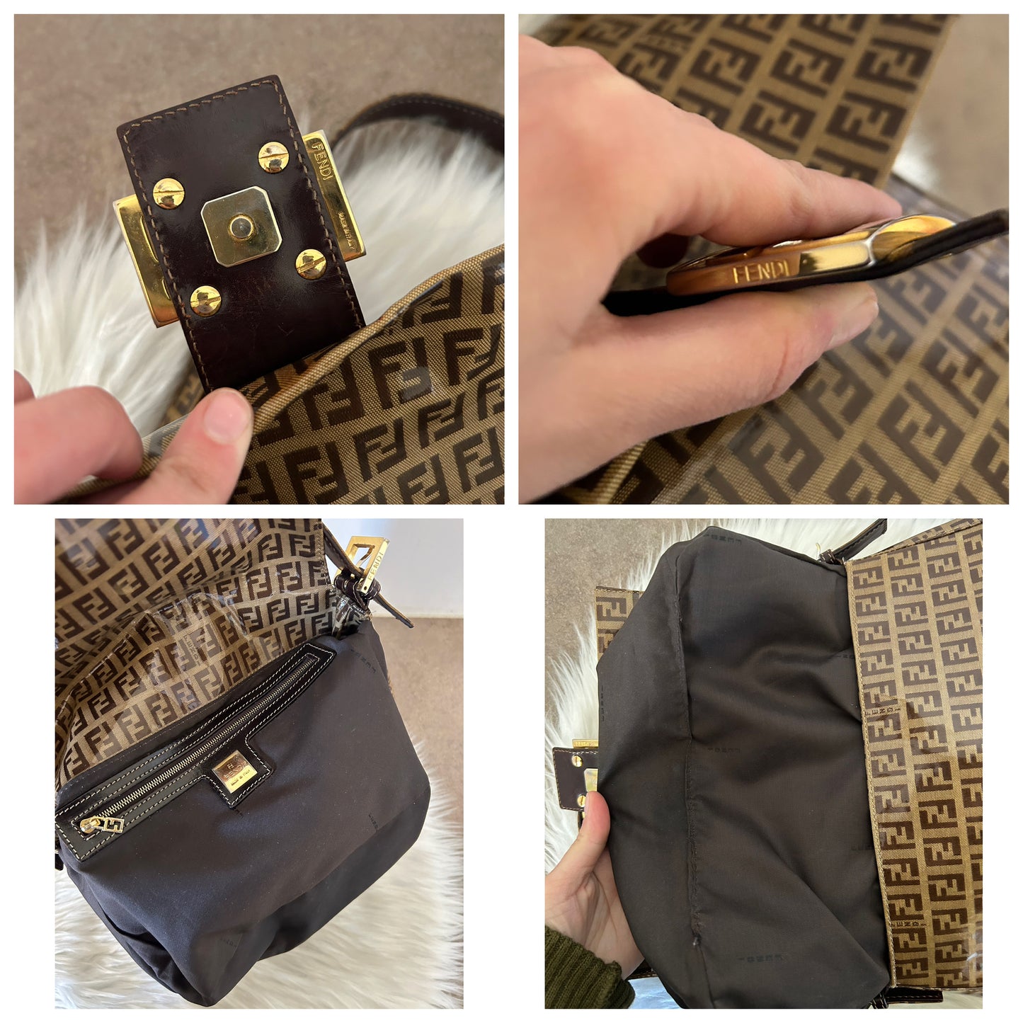 Fendi Mama Baguette monogram zucchino