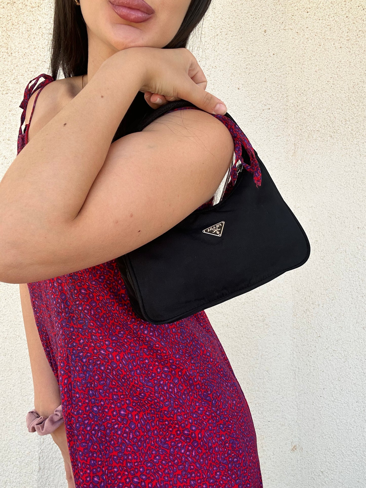 Prada borsetta in nylon nera