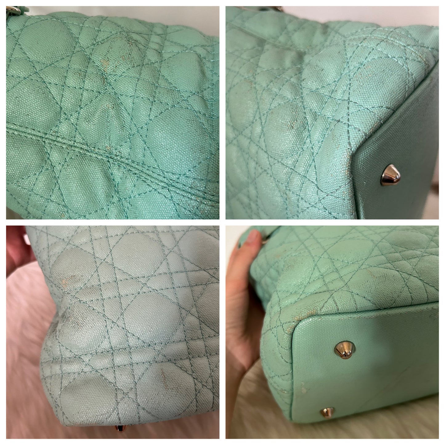 Dior Panorama verde acqua in pelle