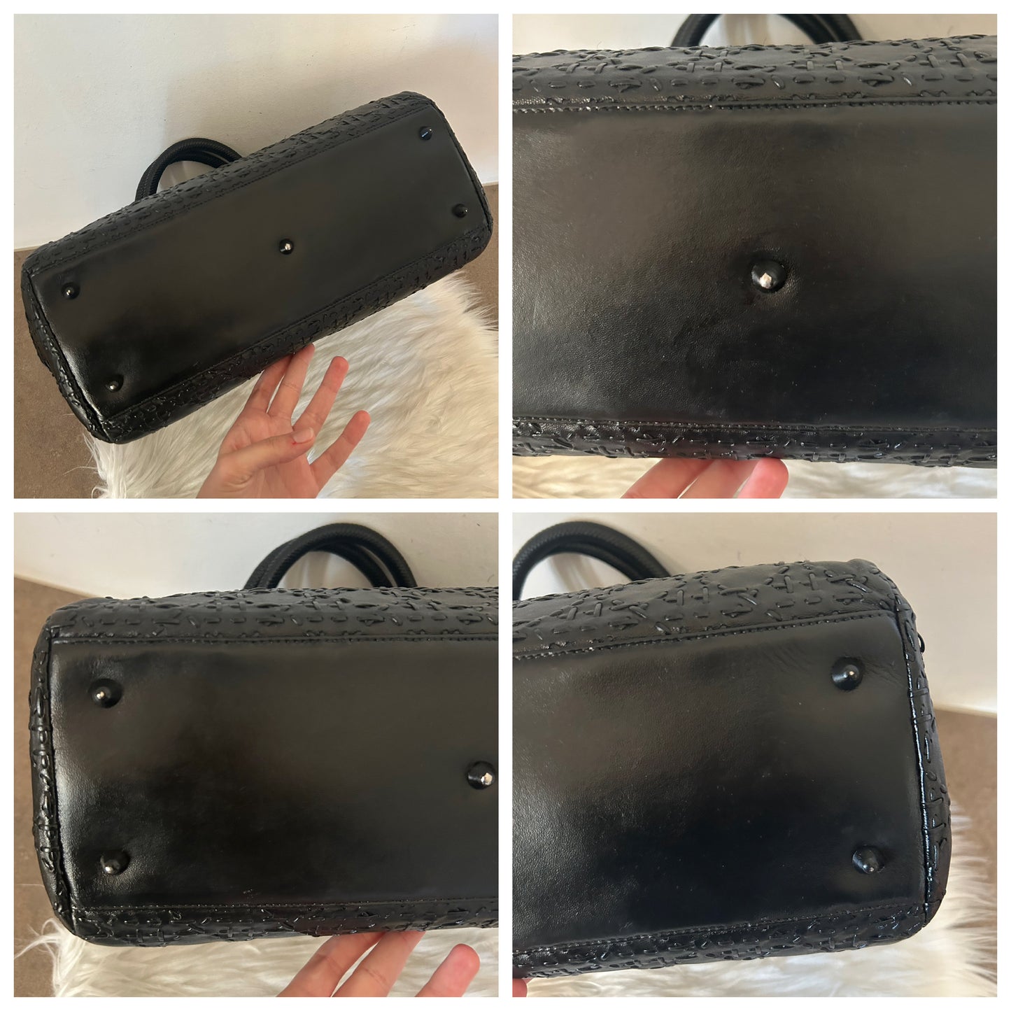 Dior Lady Dior in pelle nera intrecciata