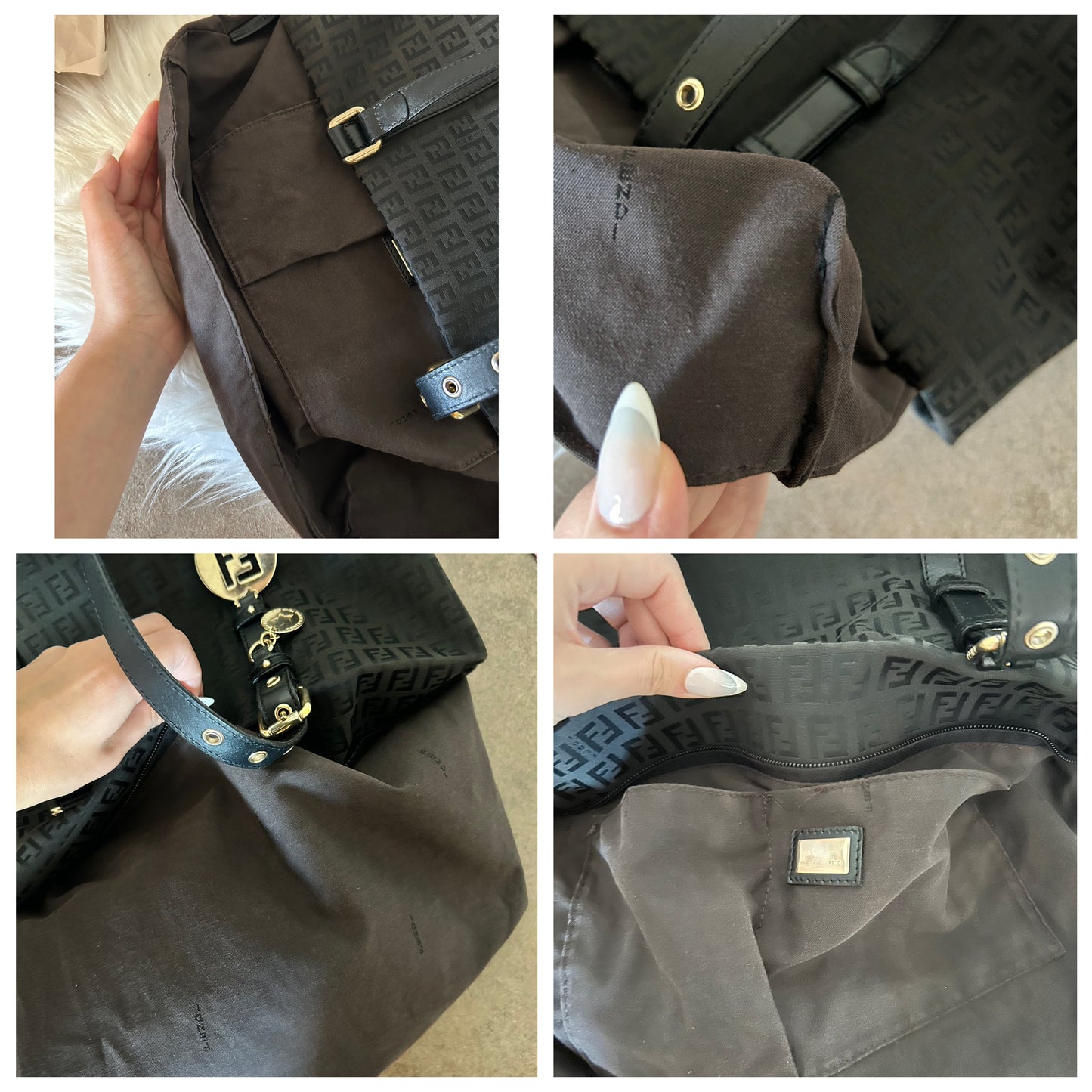 Fendi Roll Bag in monogram zucchino