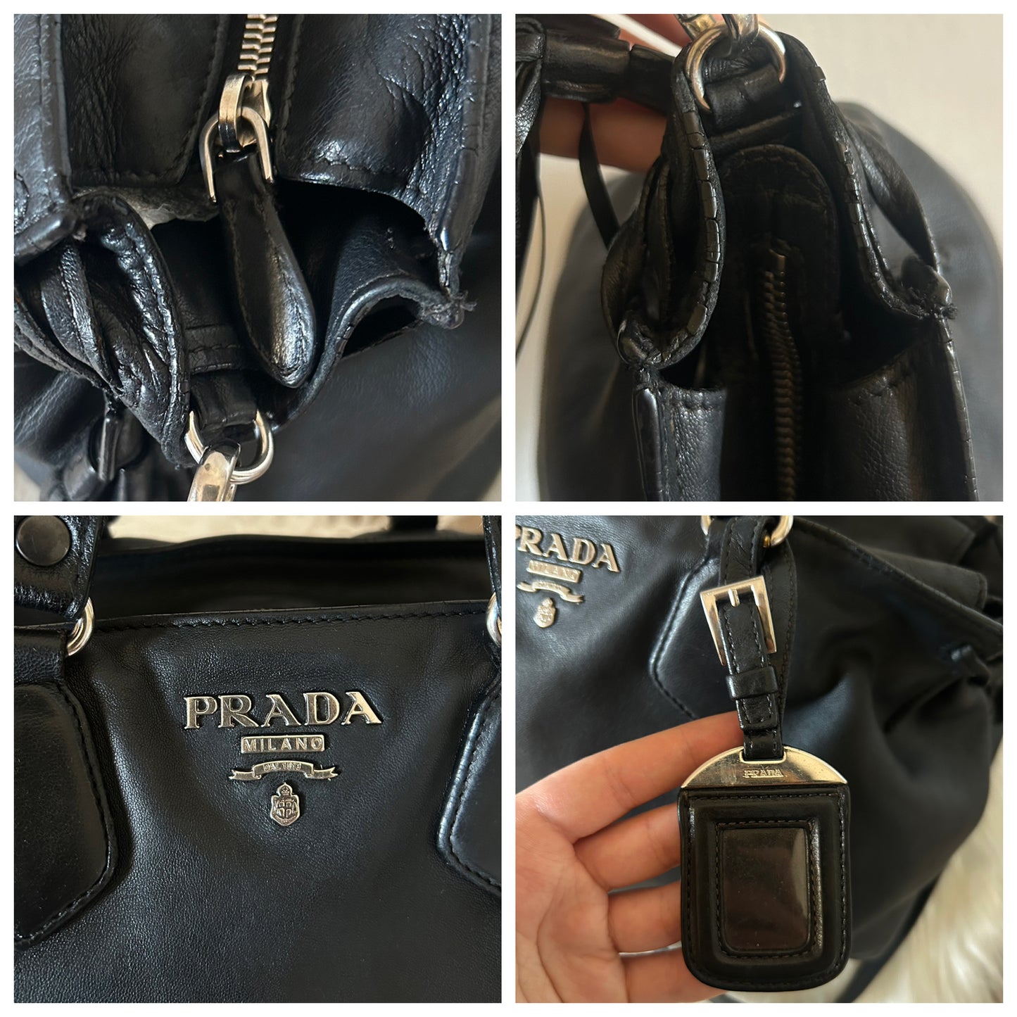 Prada tote in pelle nera