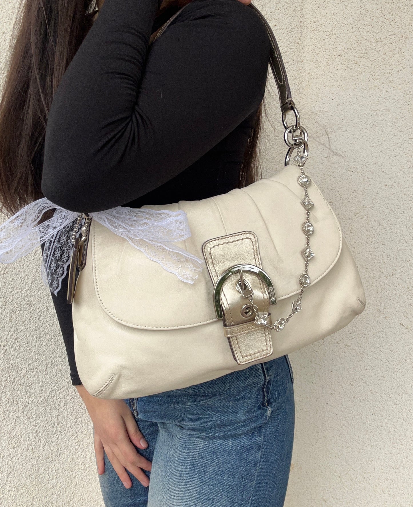 Coach Signature Sufflette in pelle