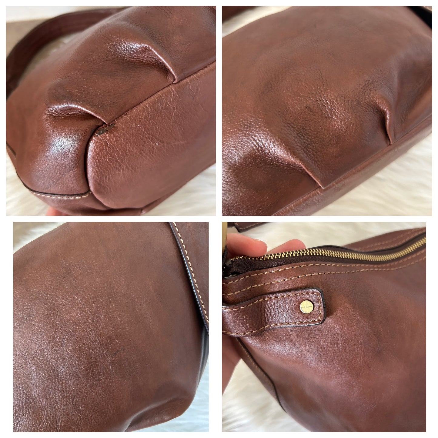 Baguette Givenchy in pelle marrone