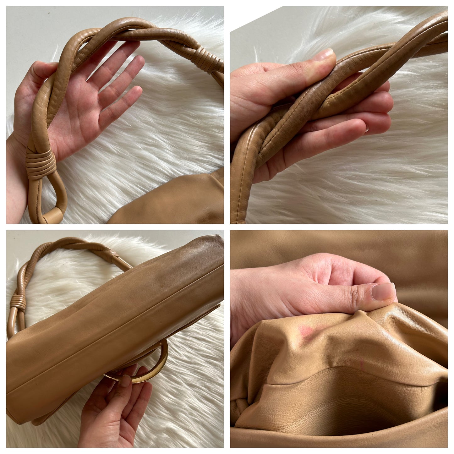 Dior Malice tote bag in pelle beige