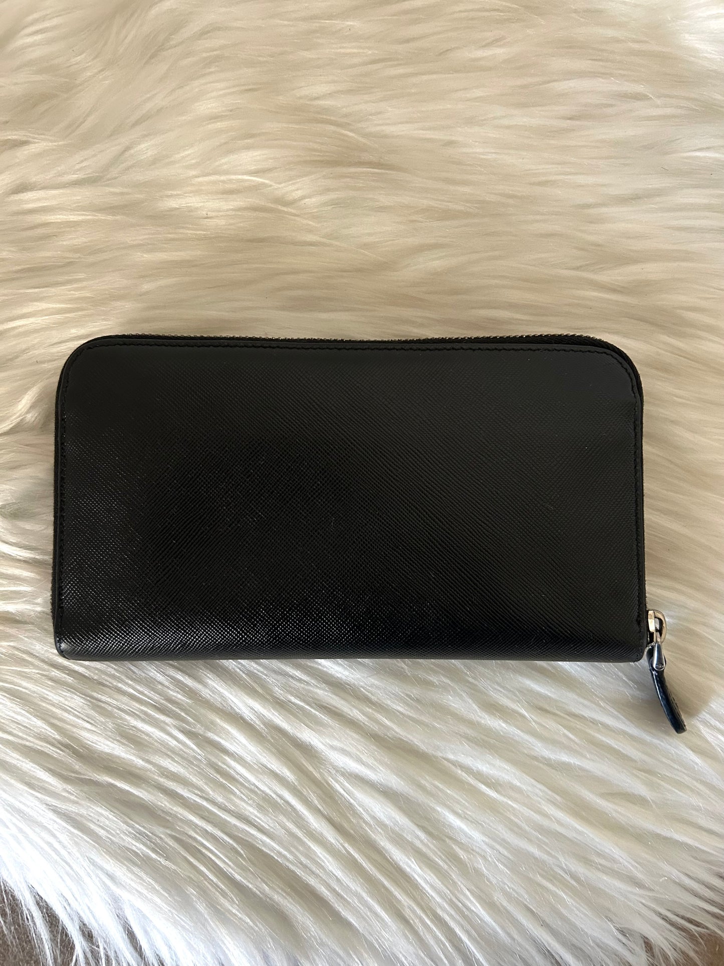 Portafoglio Prada in pelle nero