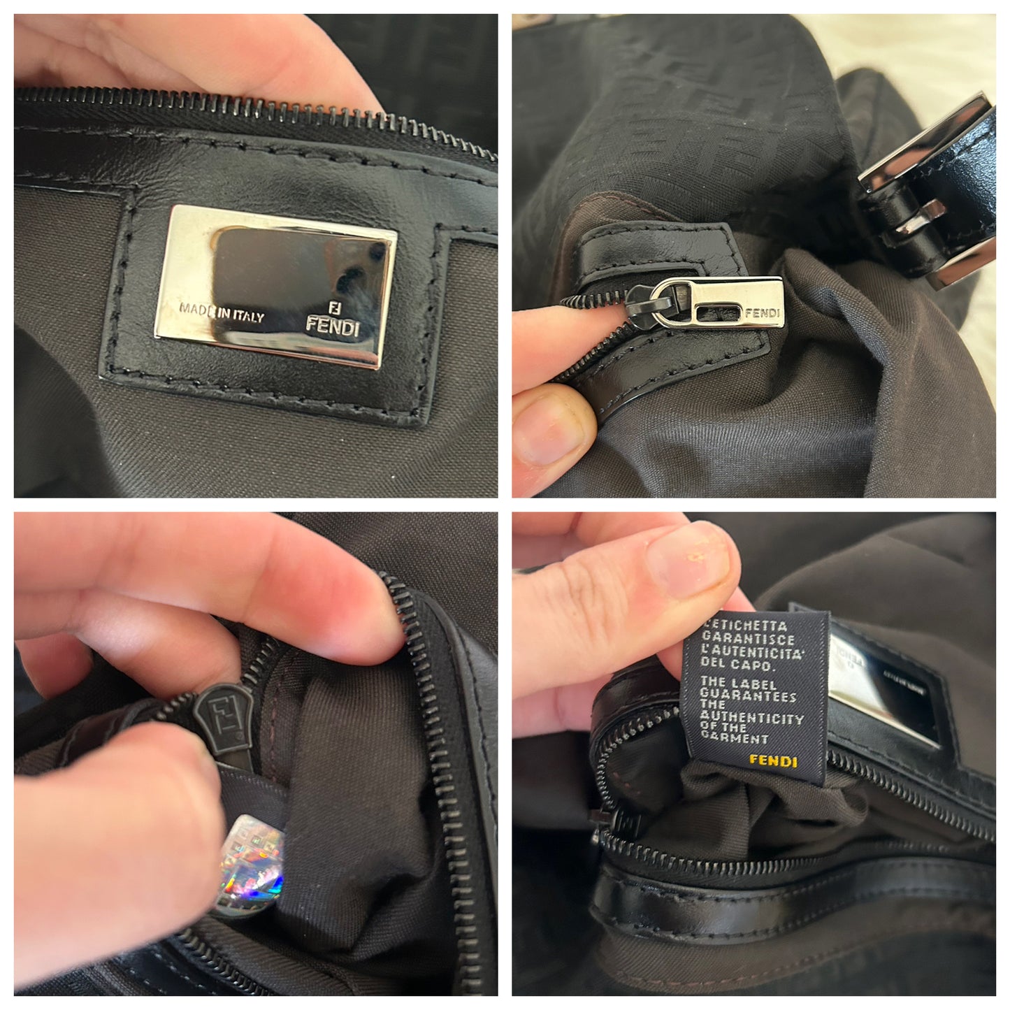 Fendi baguette zucchino double flap