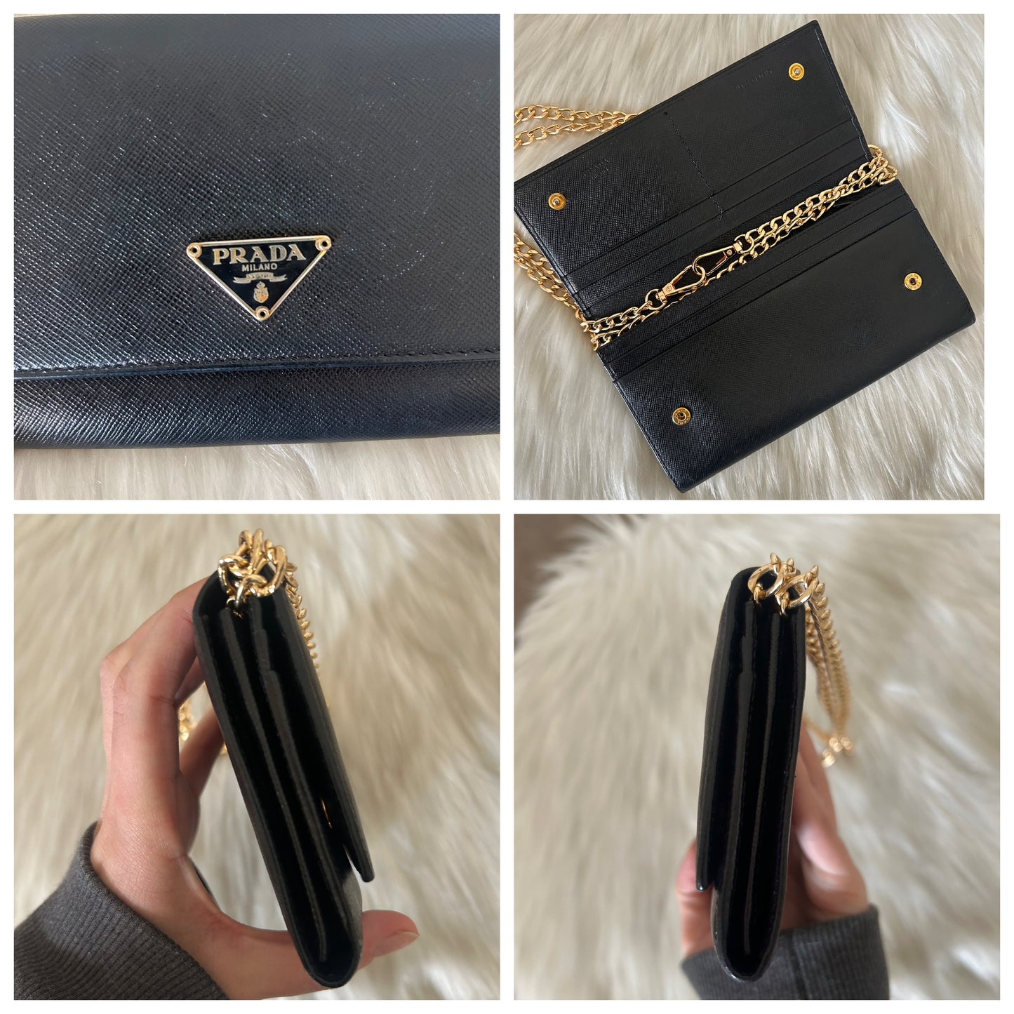 Prada Woc nero in pelle saffiano