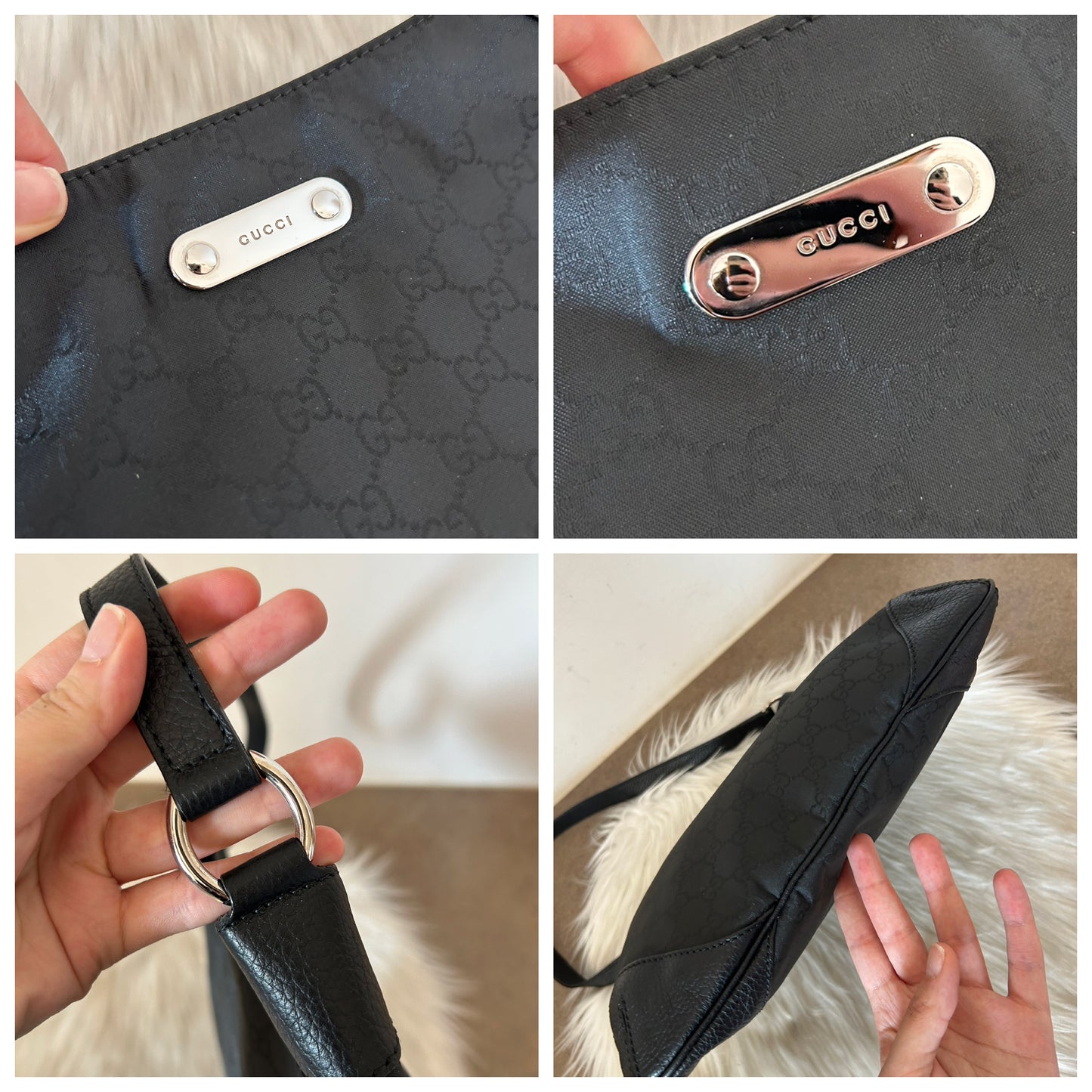 Gucci tote in monogram nera
