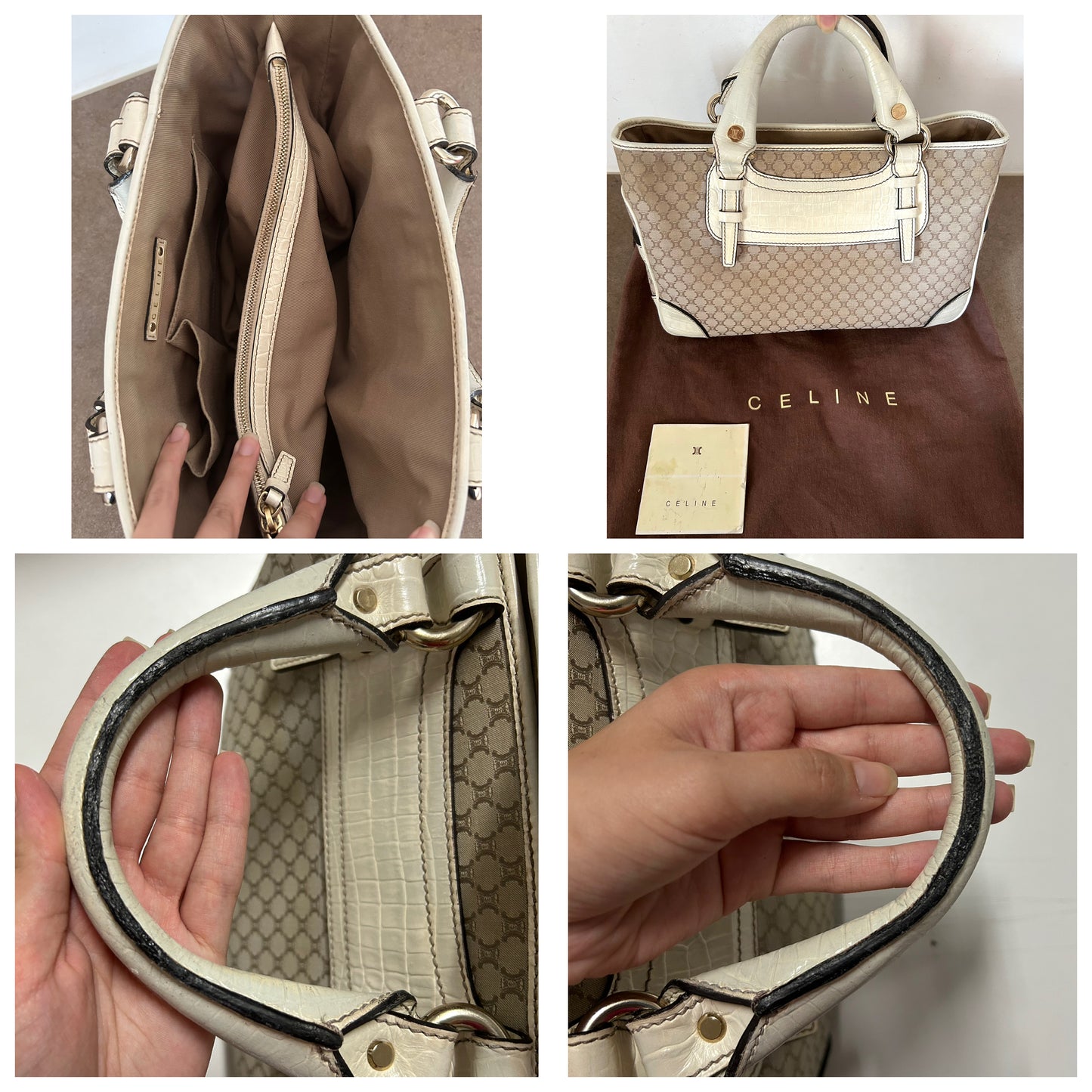 Bauletto Céline Boogie in monogram vintage con dust bag