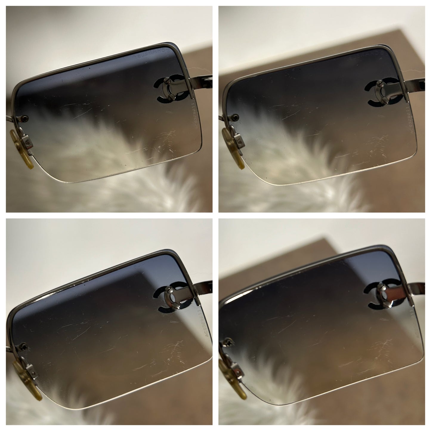 Chanel occhiali da sole con Swarovski vintage full set