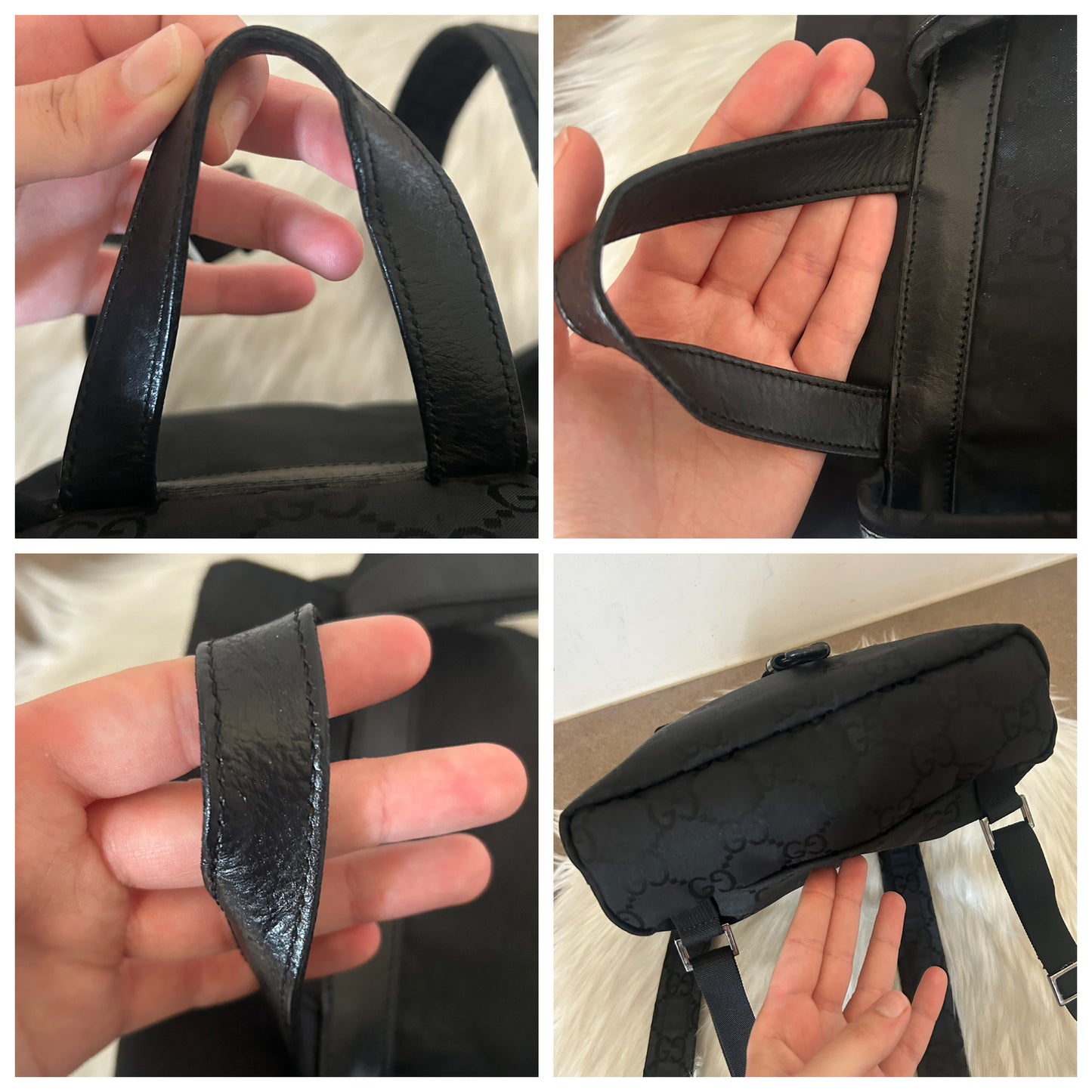 Zainetto Gucci nero in monogram