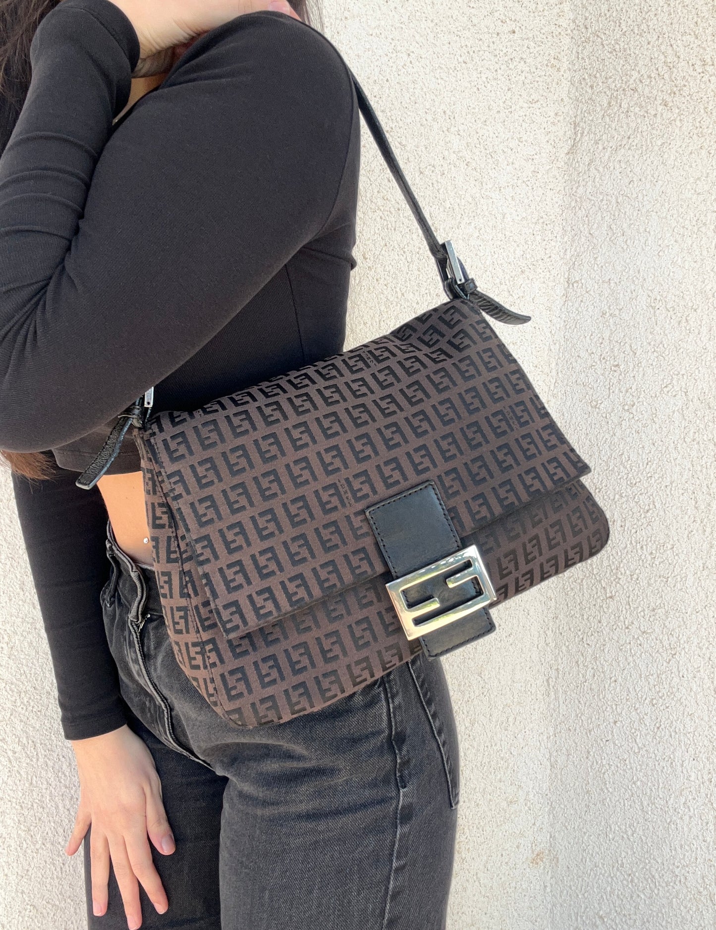 Fendi Mamma Baguette zucchino