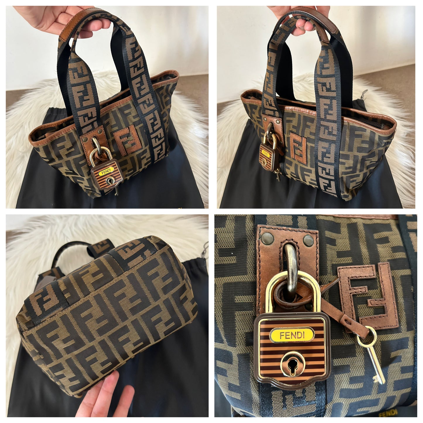 Fendi mini Roll bag zucca