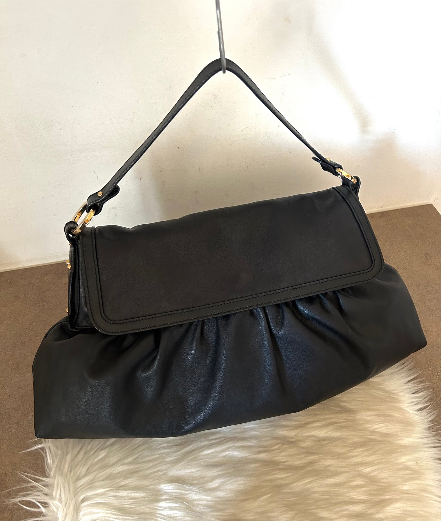 Fendi Chef tote in pelle nera
